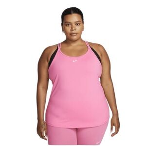 NWT NIKE Dri Fit Slim Fit Training Strappy Tank in Pink Size 3X